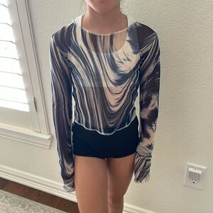 Five Dancewear-Dreamy mesh top (YL)